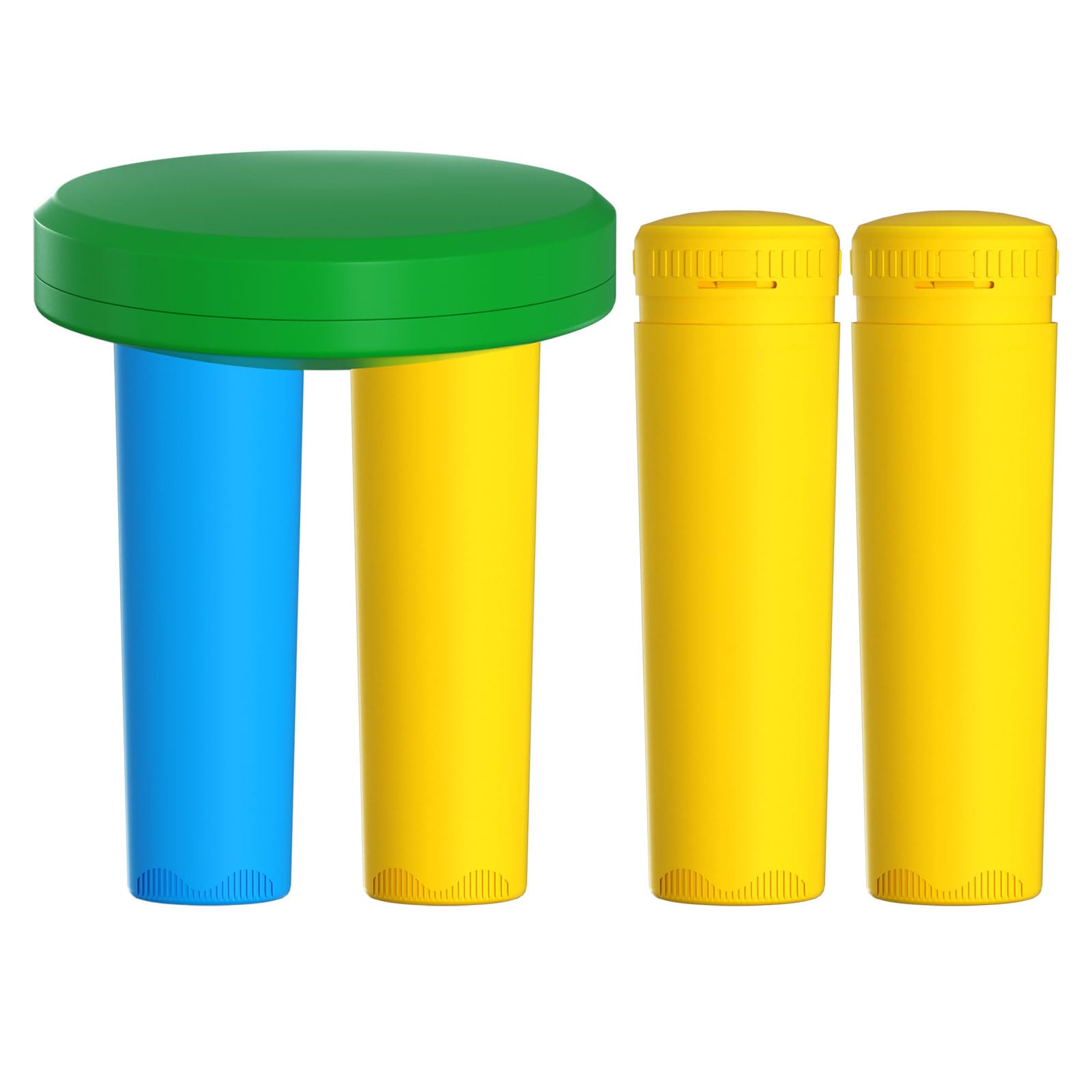 Photo 1 of Lisyee Mineral Cartridges + Bromine Cartridges Compatible with Frog Serene Floating Mineral Bromine Cartridge System (Includes Green Floating Caps) (1+3 Pack)