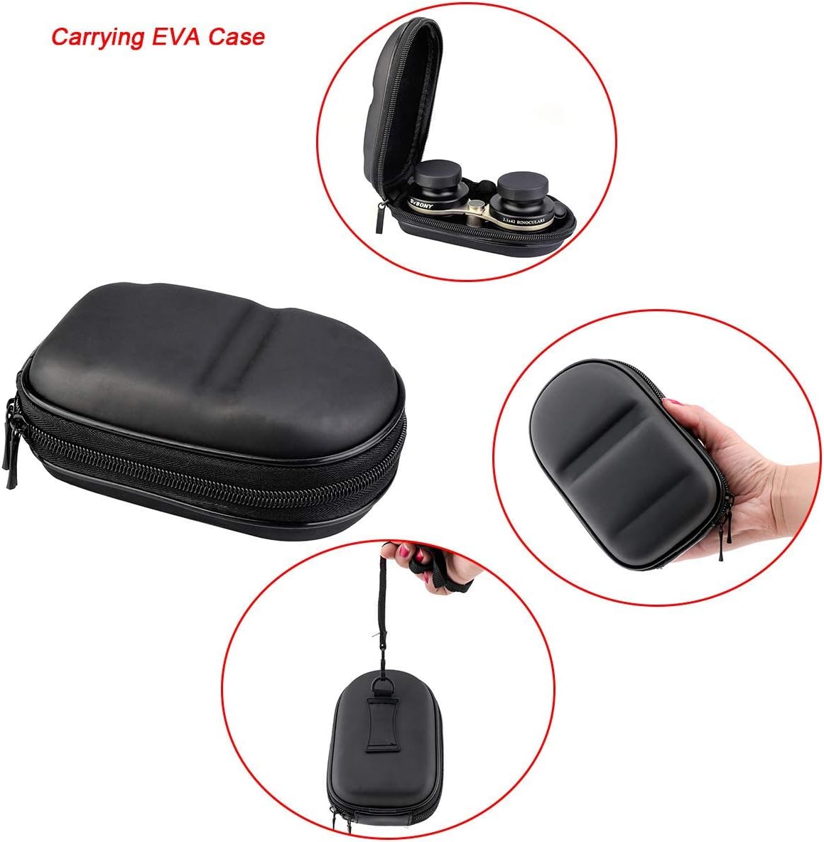 SVBONY SV407 Wide Binocular 2.1x42mm Bundle with Tripod Adapter for Moon Observing