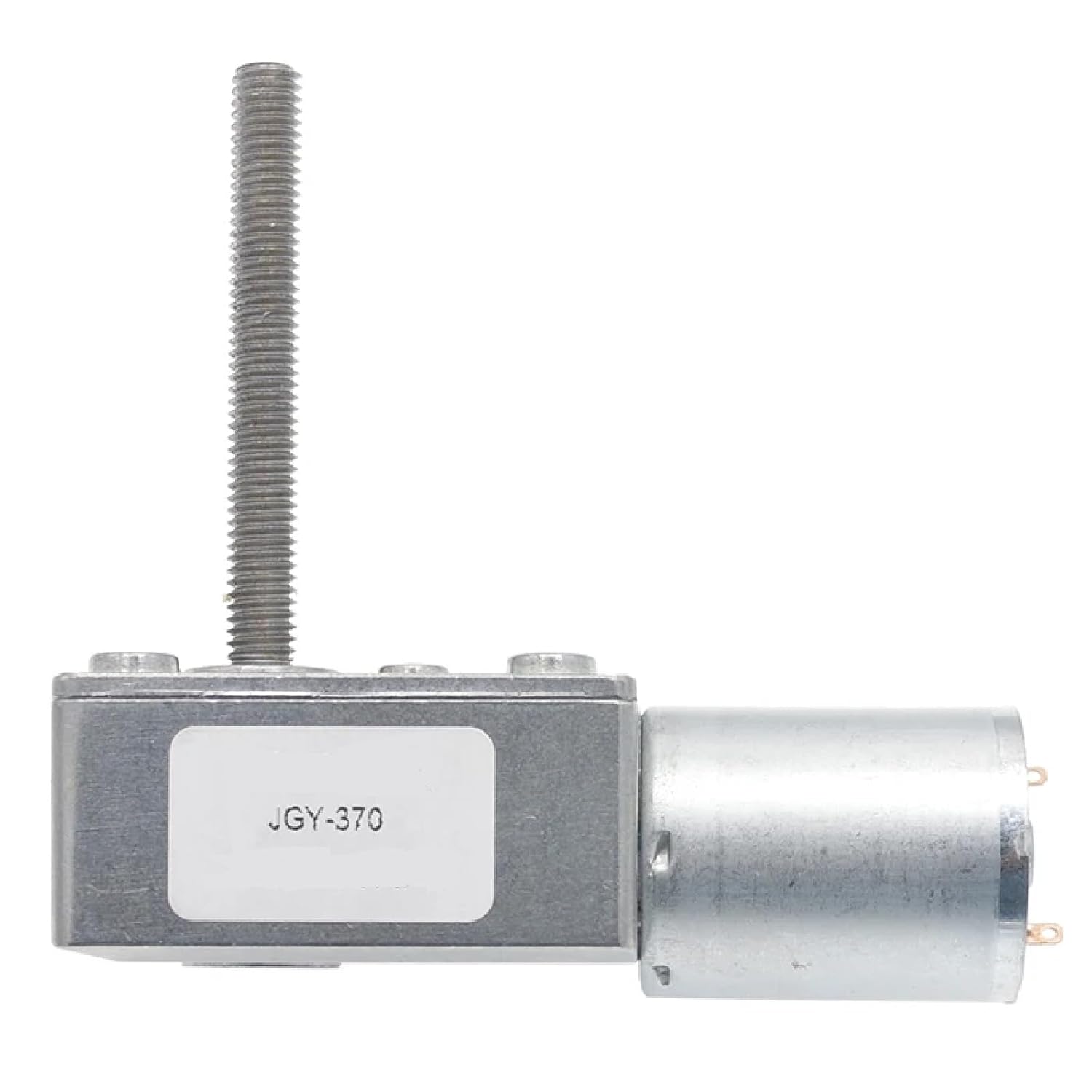 JGY-370 DC Worm Gear Motor with 6MM x 50mm Screw Shaft, 24V 6RPM High Torque Micro Lifting Motor, Totally Enclosed Brush Type, 3W Output Power (6V)