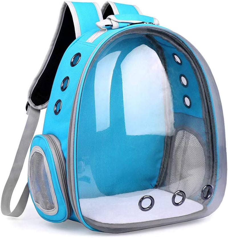 Pet Carrier for Dogs and Cats,Breathable Transparent Capsule Dog Backpack Pet Carrier Backpack for Pets Hiking, Walking, Cycling & Outdoor