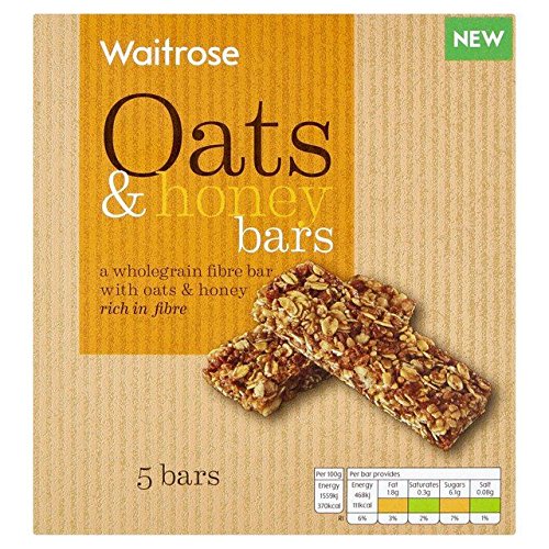 Waitrose Honey & Oats Cereal Bars 5 x 30g