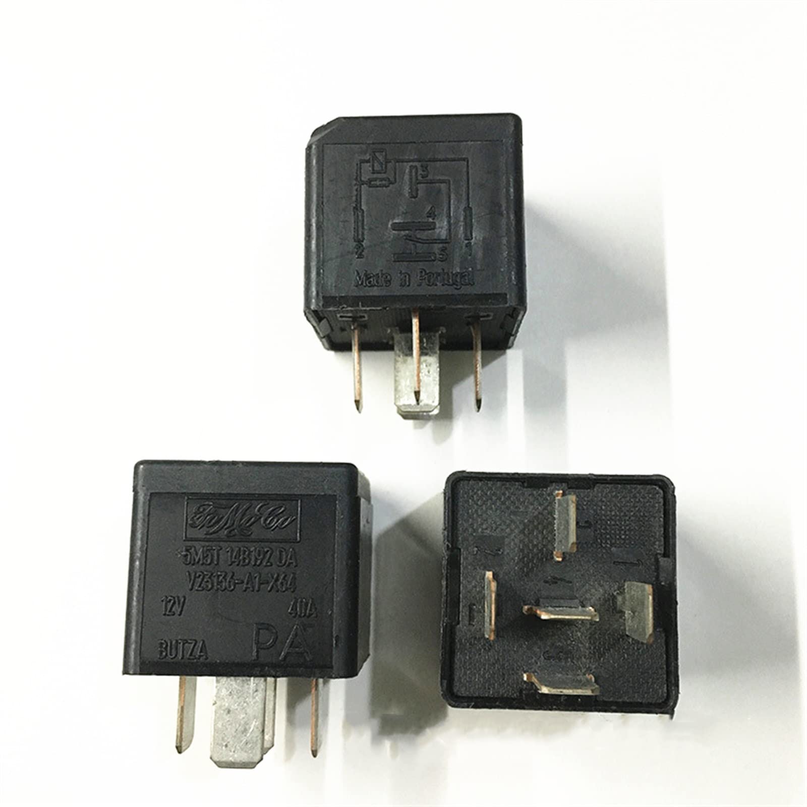 Relais 12V 5 broches 5M5T 14B192 pièce de rechange V23136-A1-X64 pour boîte à fusibles auto