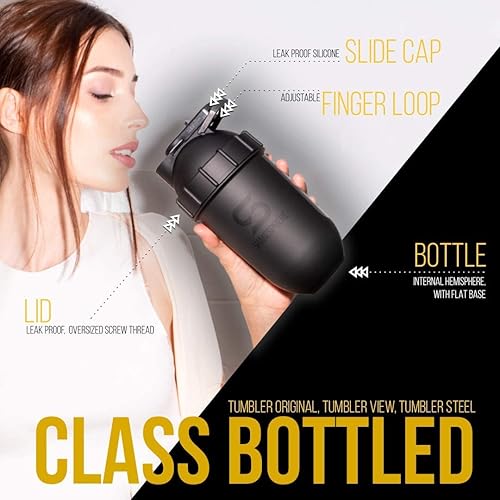 Miniatura 7 de ShakeSphere - Vaso blanco perla con ventana naranja y logotipo gris