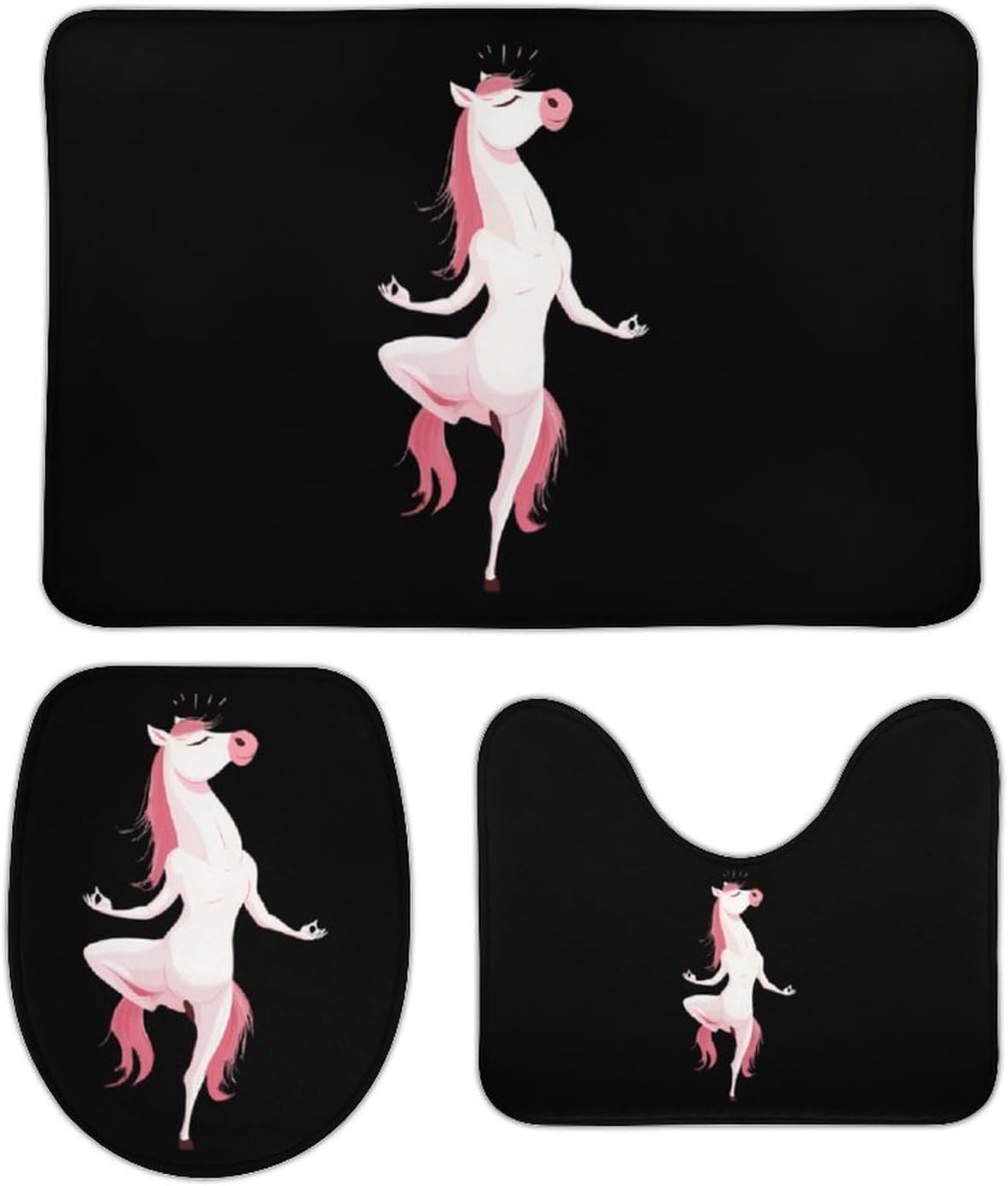 Yoga Horse Boys Girls Short Sleeve Shirts Graphic T-Shirts Crewneck Casual Printed Tee
