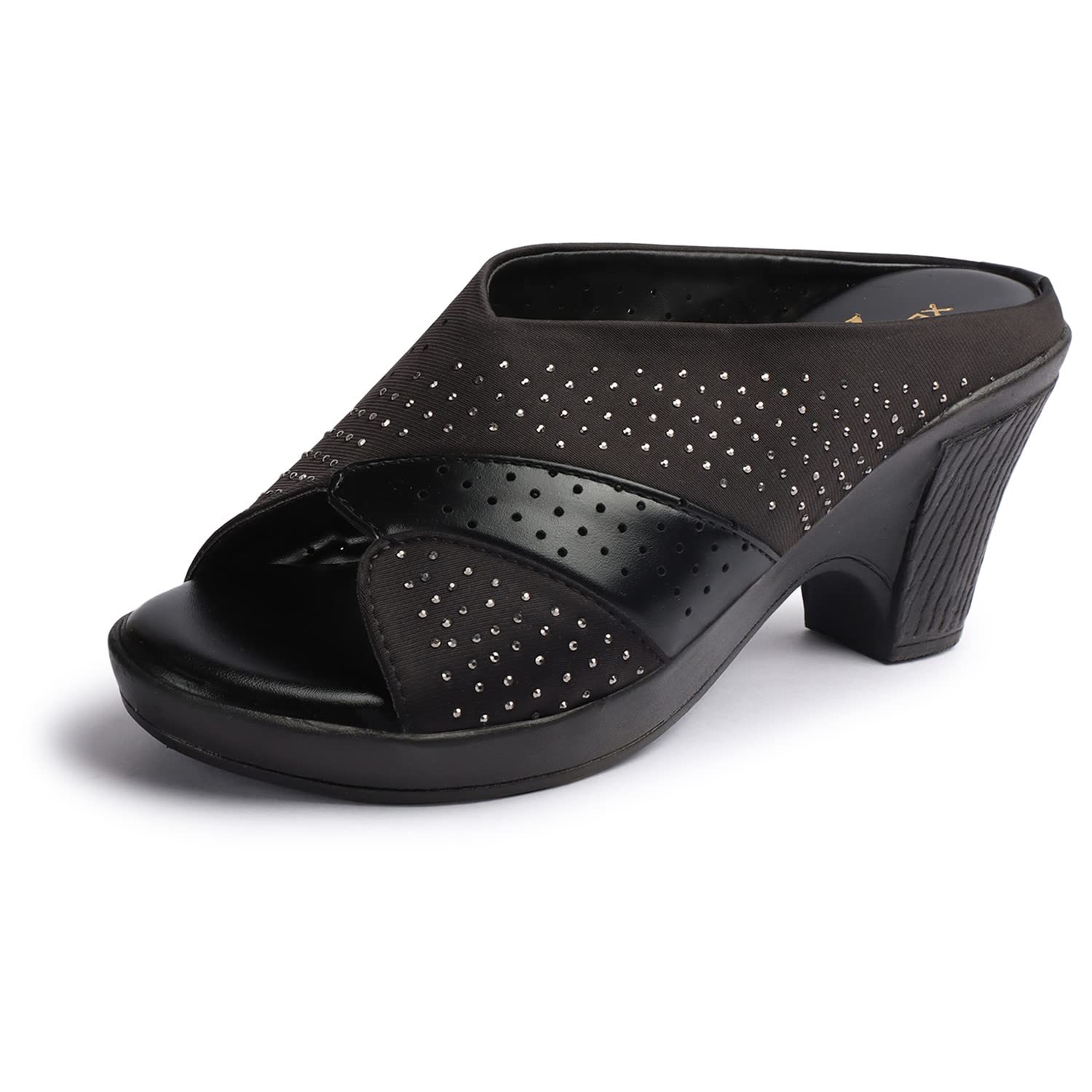 XE Looks Black Soft Comfortable Wedge Heel Slippers For Women (3 Inches heel) (B0C6Q38WY7) Amazon Price History, Amazon Price Tracker