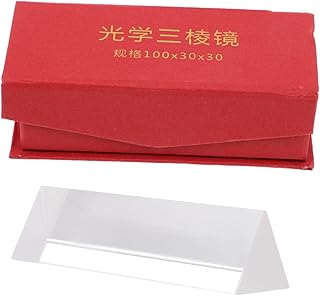 FAVOMOTO Prisma De Vidro Prisma Triangular Experimento Óptico Prismas Triangulares Experimentos Científicos Prisma De Vidro Ensino Prismas Refratados Vidro Ferramenta De Espectro De Luz