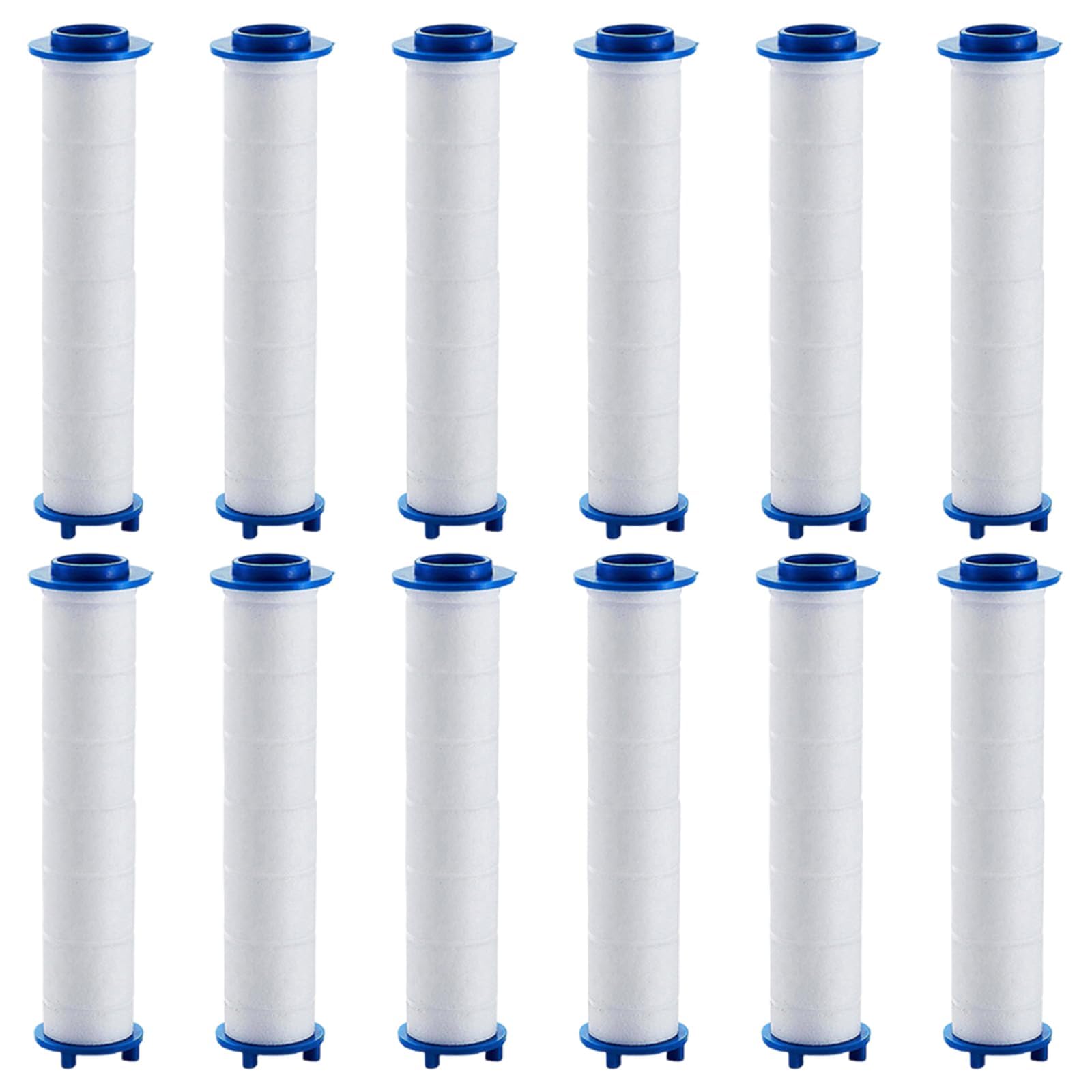 12 Pcs Shower Filter Replacement, Shower Head Filter PP Cotton 8cm, Filter Shower Head Cartridge, Universal Shower Filter, Shower Filter Hard Water UK, Water Purification