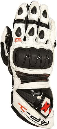 Amazon.com: Oxford Unisex-Adult RP-1 Leather Race Gloves (White/Black