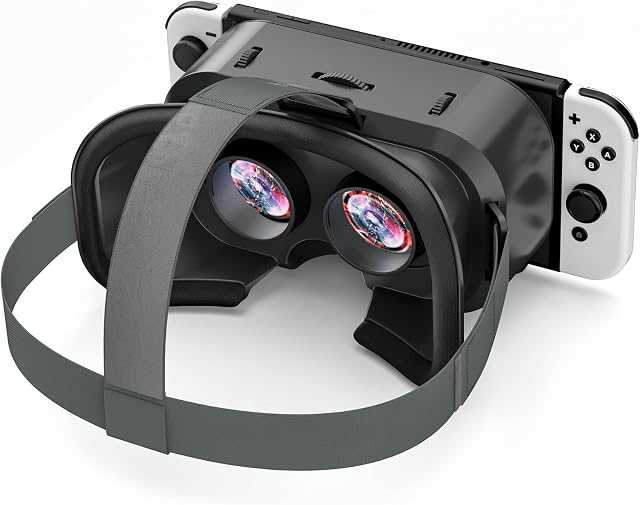 OIVO Switch VR Headset Compatible with Nintendo Switch, Upgraded with Adjustable HD Lenses, VR (Virtual Reality) Goggles for Original Nintendo Switch Model, Switch VR Kit, Switch 3D Glasses
