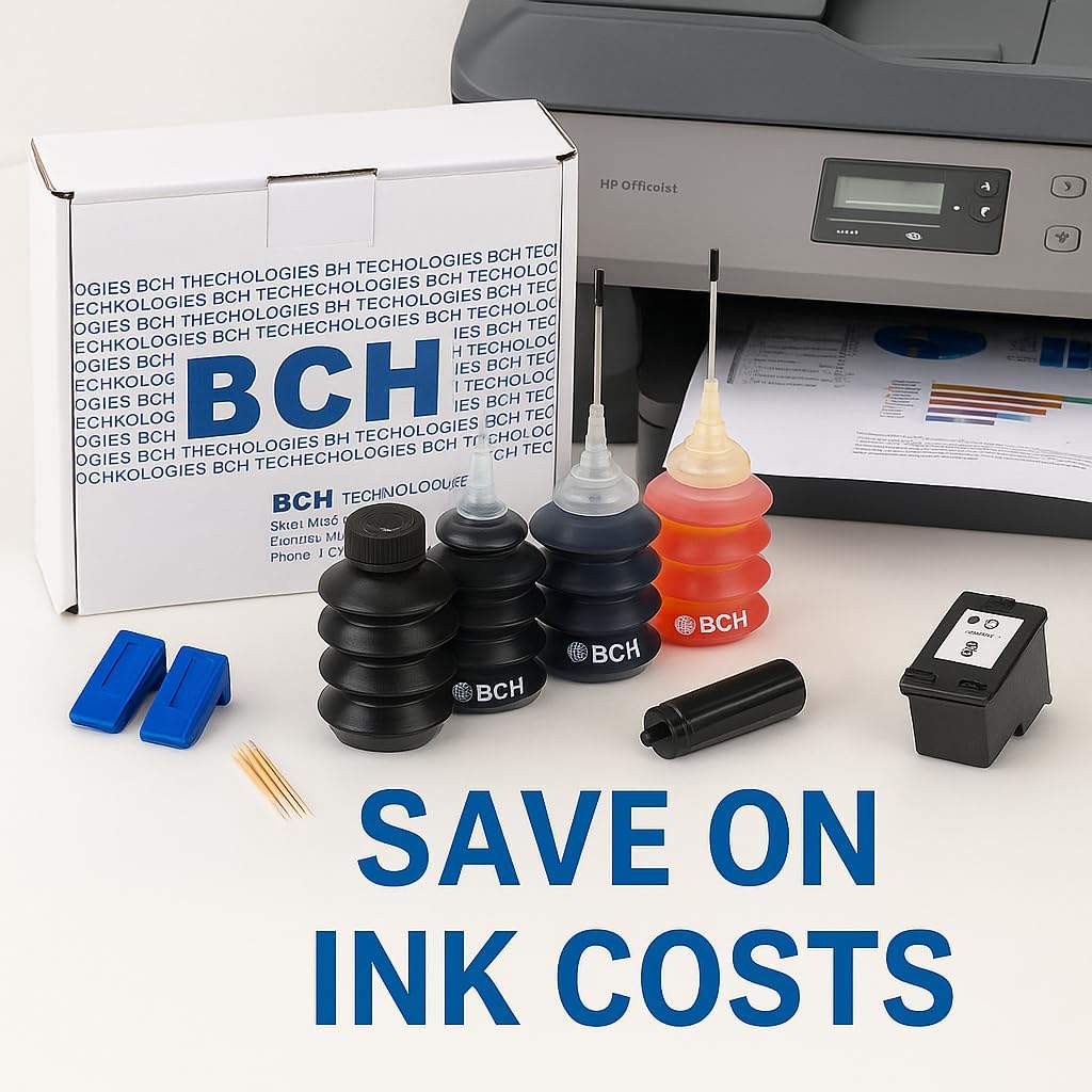 BCH Ink Refill Kit Compatible with Canon PG-260, CL-261, PG-240, CL-241 Series Includes 120ml UV-Stable Dye Ink and Refill Tools for Canon Pixma Printers