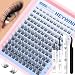 HEYWINK DIY Lash Extension Kit Natural Look Wispy Lash Clusters D Lashes Clusters 8-18mm Eyelash Extension Kit Lash Bond and Seal Lash Tweezers Individual Lashes Lash Cluster Kit For Beginners