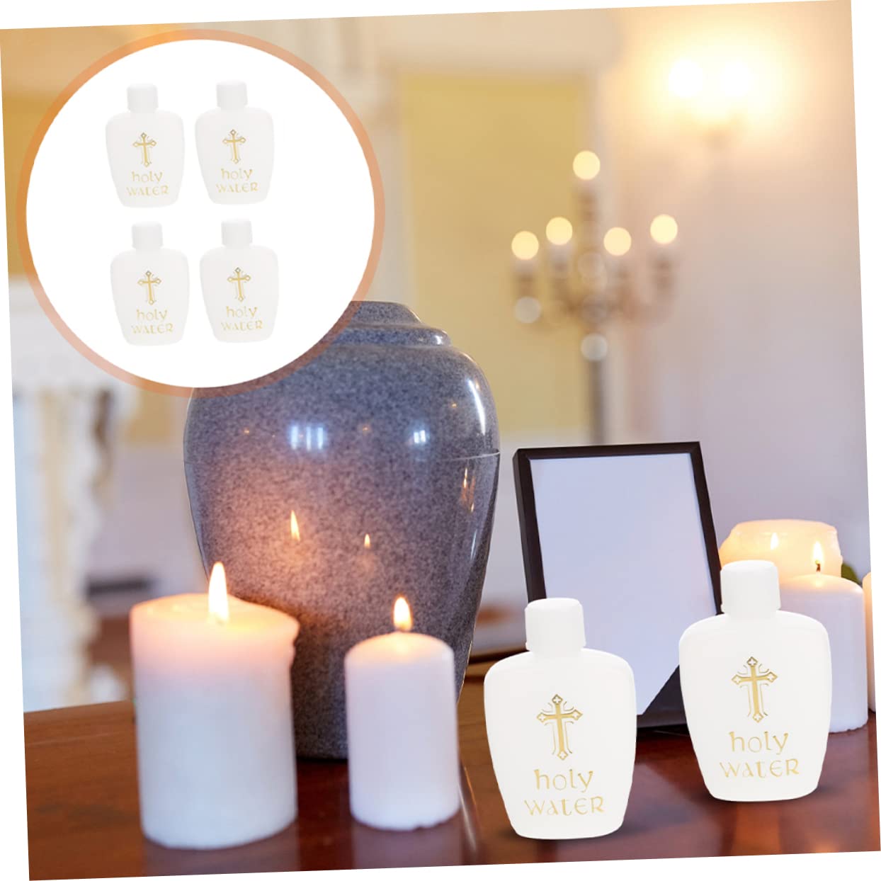 Ciieeo 20 Pz Bottiglie Decorative Acqua Santa Cattolica Piccole Contenitori D'Acqua Sacra Per Battesimi E Feste Religiose Decorazioni Battesimale