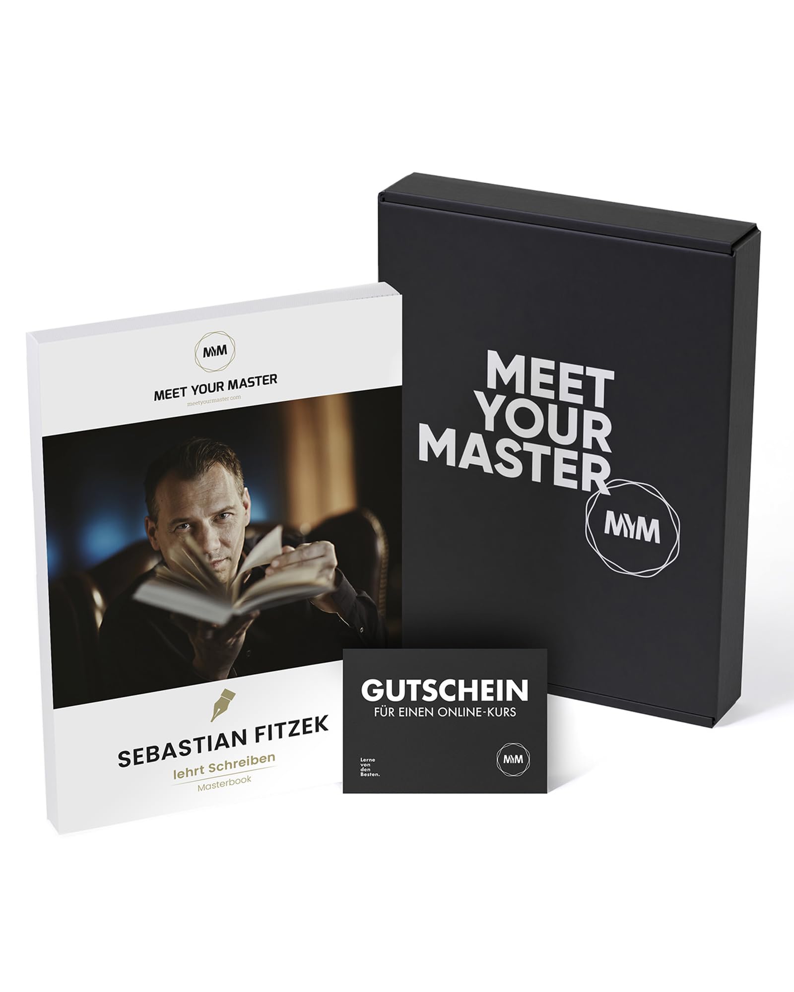 Geschenkbox Sebastian Fitzek: 8 Stunden Online-Kurs - So schreibst du dein eigenes Buch + umfangreiches Workbook zum Vertiefen - das besondere Geschenk für Autoren und Schriftsteller - Fanbox