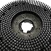 Unviersal Industries 1 Piece Commercial 19 Inch Diameter Heavy Duty Rotary Scrub Brush Fit for Scrubber Machine-Heavy Duty Brush 483mm (Black)