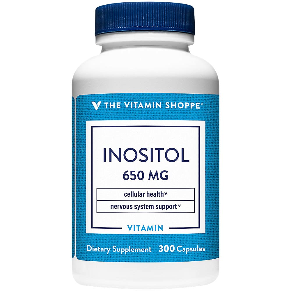 The Vitamin Shoppe Inositol 650MG, Supports Healthy Liver Cellular (300 Capsules) 300 Count (Pack of 1)