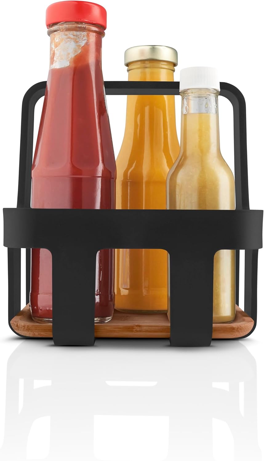 Eva Solo | Nordic kitchen Table Caddy | Stylish serving and practical design with carrying handle for a firm grip. Perfect for barbecue dinners on the patio | black