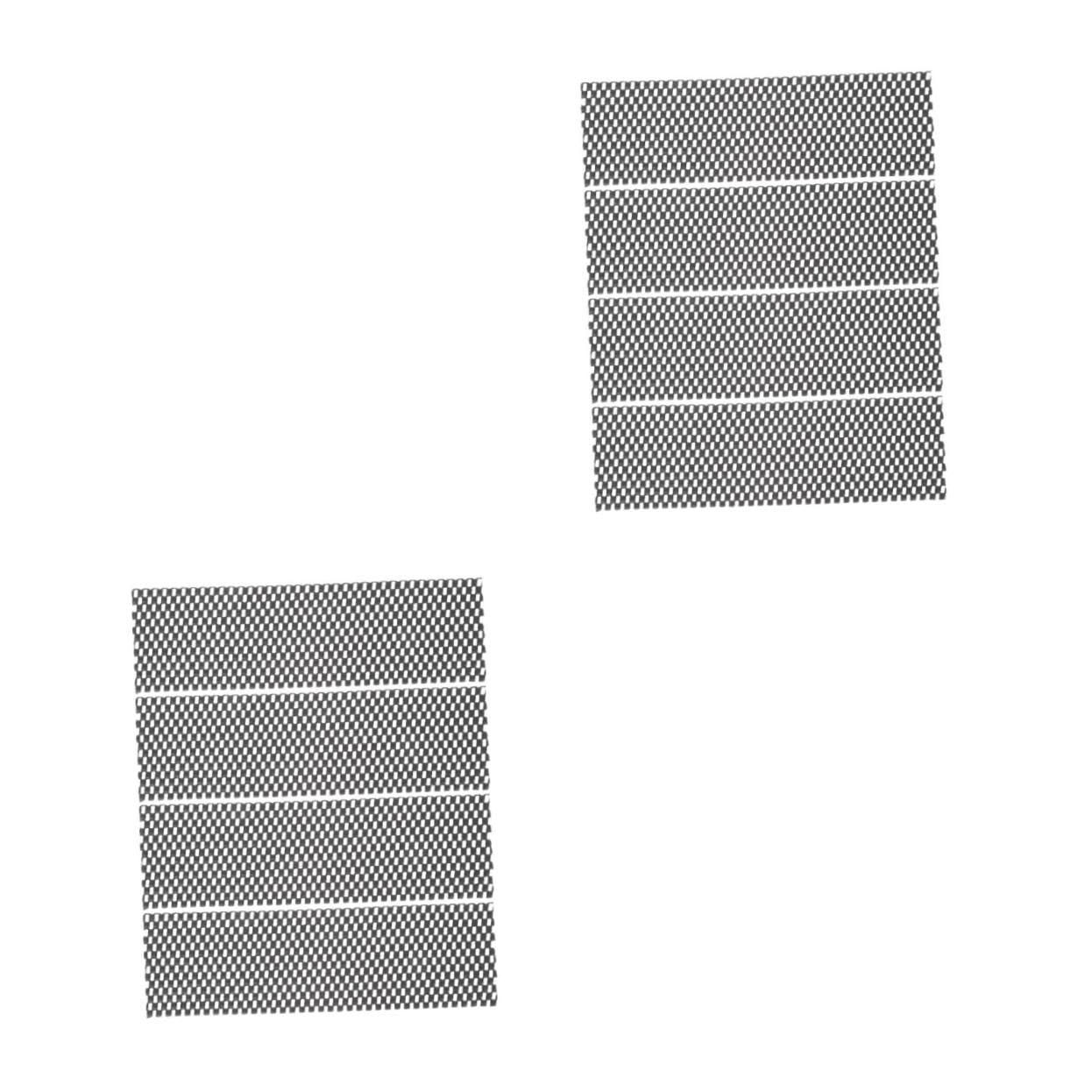 HOMSFOU 2sets Guzheng Pad Piano Mat Skid Floor Mat Easy to Use for Wood Tile Carpet 4pairs*2