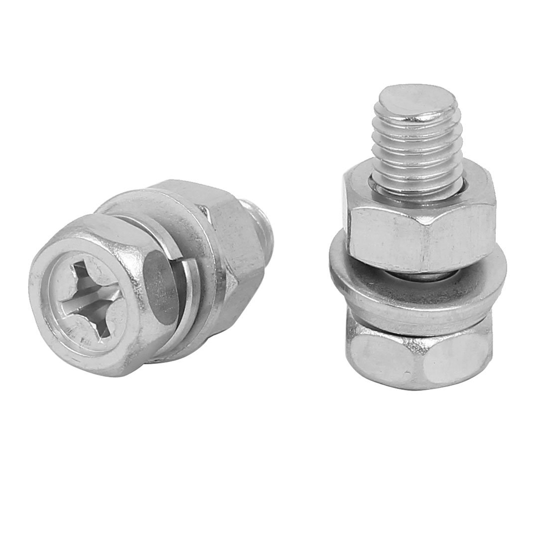Bullone In Acciaio Inox QUAZITE, 2 Pollici Esagonale, Filetto 3/8-7, Con Rondella C080205