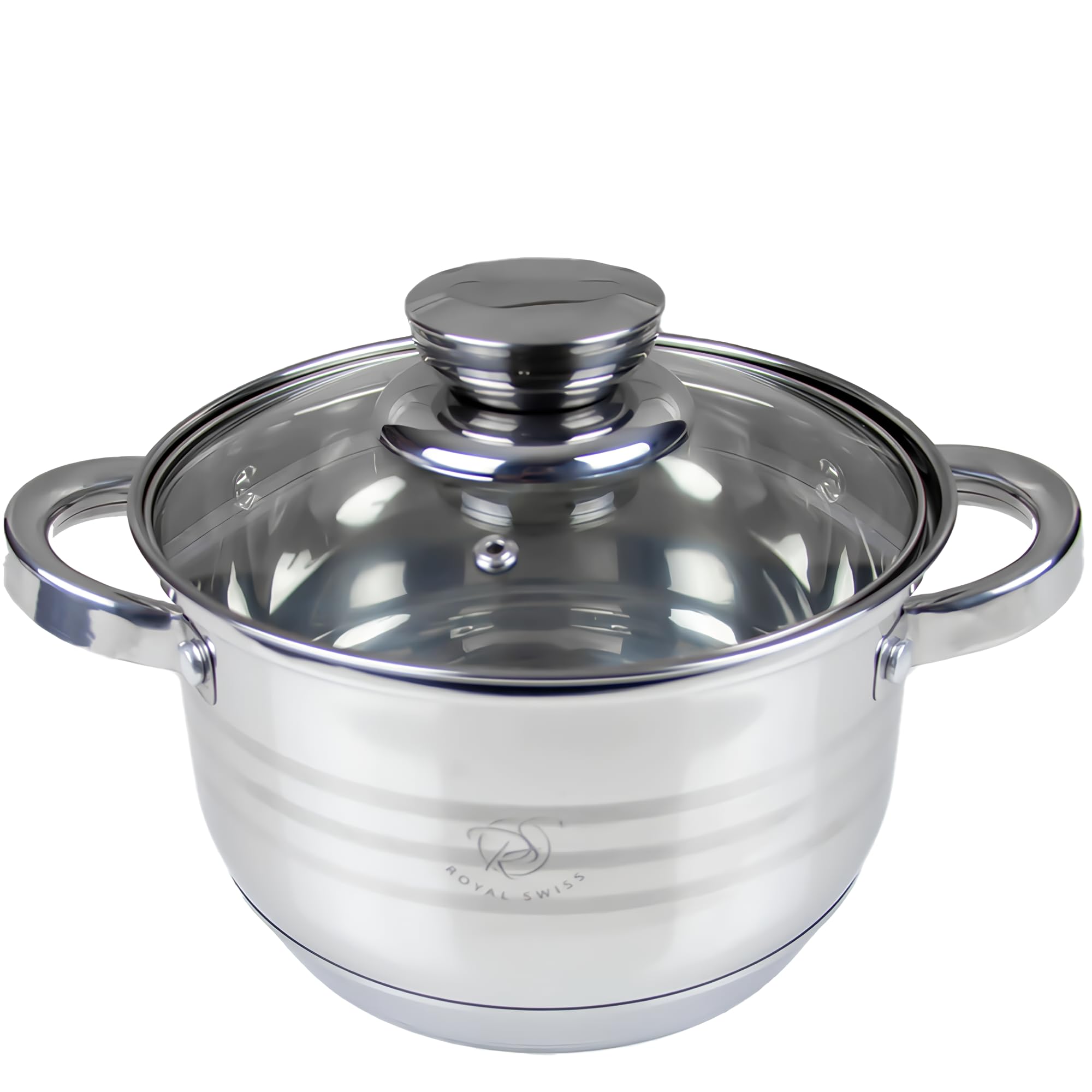 Batería de Cocina 12 Piezas, Juego de Ollas y Sartén Antiadherente de Acero Inoxidable, Compatible con Inducción, Gas y Vitrocerámica, Set Profesional para Cocina