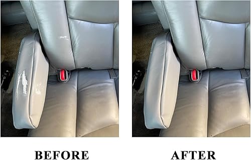 Miniatura 4 de 2 fundas de repuesto para reposabrazos de asiento, color gris peltre 922 o 92i, cuero de microfibra compatible con Chevy Silverado Tahoe Suburban