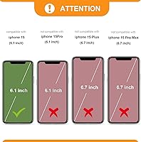 Vista 2 de Bocasal Funda tipo cartera desmontable para iPhone 15 con bloqueo RFID, ranuras para tarjetas, soporte de cuero PU premium, soporte magnético tipo