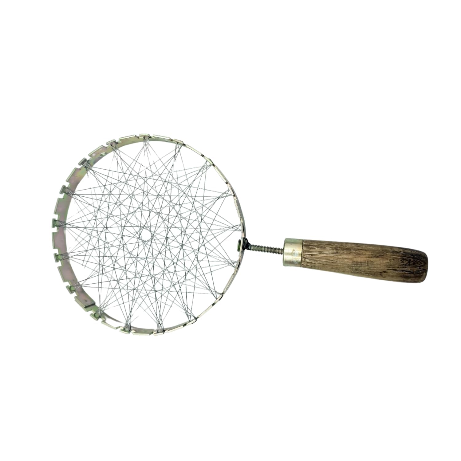 Gas Saver Jali|Mini Tandoor, Tandoor Channi, Grill Jalli, Barbeque Net, Gas Tandoor Grill with Wooden Handle, A Must for Every Home-Pack of 1-image-24