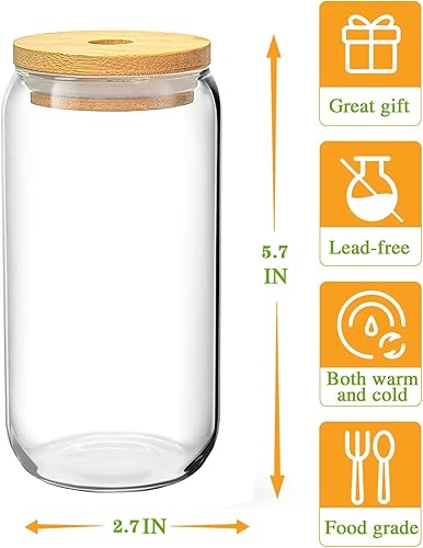 Miniatura 4 de Tazas de café helado personalizadas con tapas y pajitas, vidrio colorido, nombre personalizado y vaso de flor de nacimiento para ella, amiga,