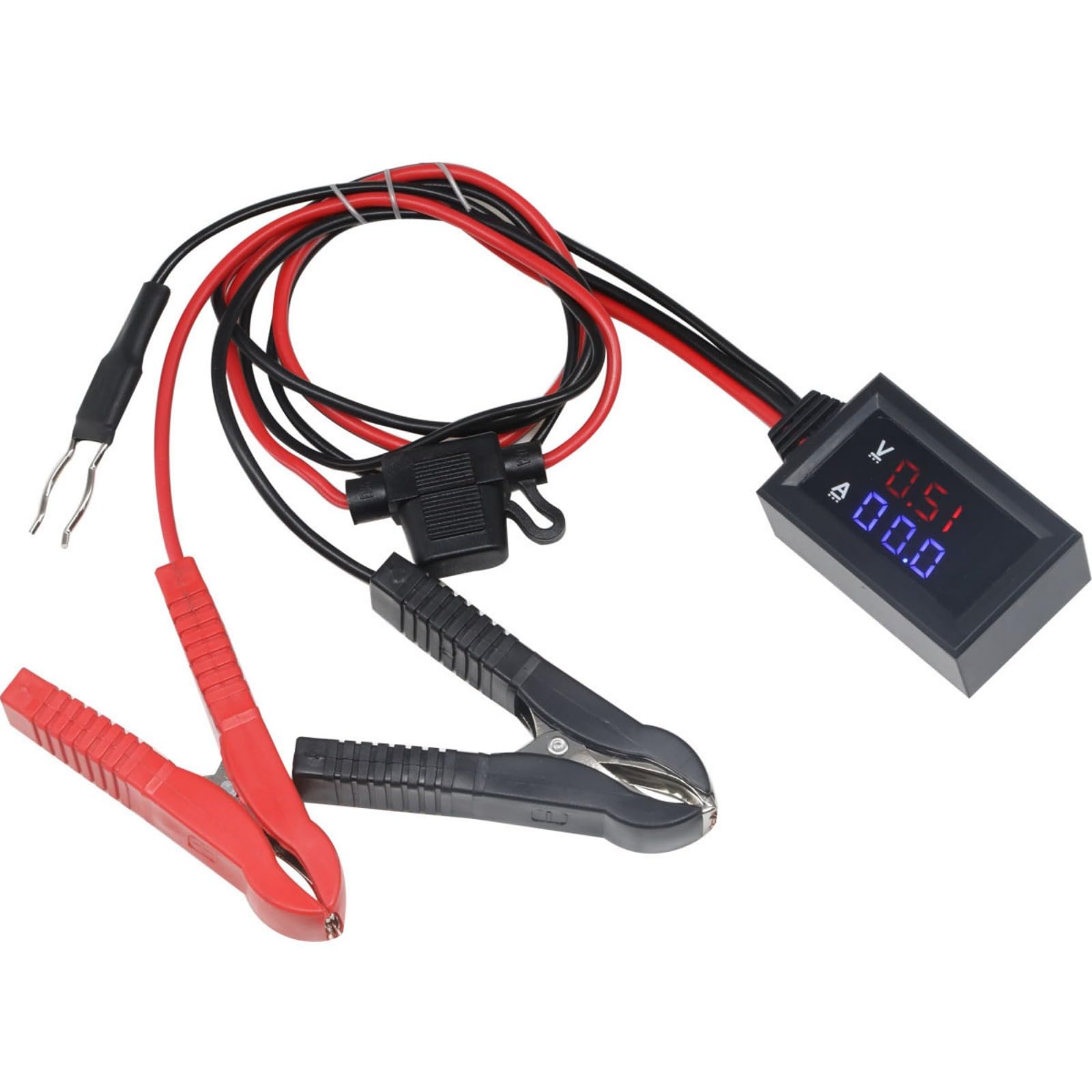 Tsophreniq Red/Blue Ergonomic Automotive Current Leak Detector With 30Amp Capacity And Insulated Grip For Hassle Less Power Systems Diagnosis Automotive Electrical Leak Tester