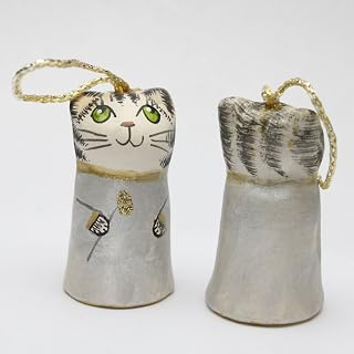 キジトラ猫 シルバー フェアリー クリスマスや年末年始の飾り オーナメント ネコ キャット イギリス Cat 猫 シンブル 指貫き メリーフィールド ソーイングコレクション ハンドメイド ハンドペイント 手作り クリスマス キャロル トラネコ ...
