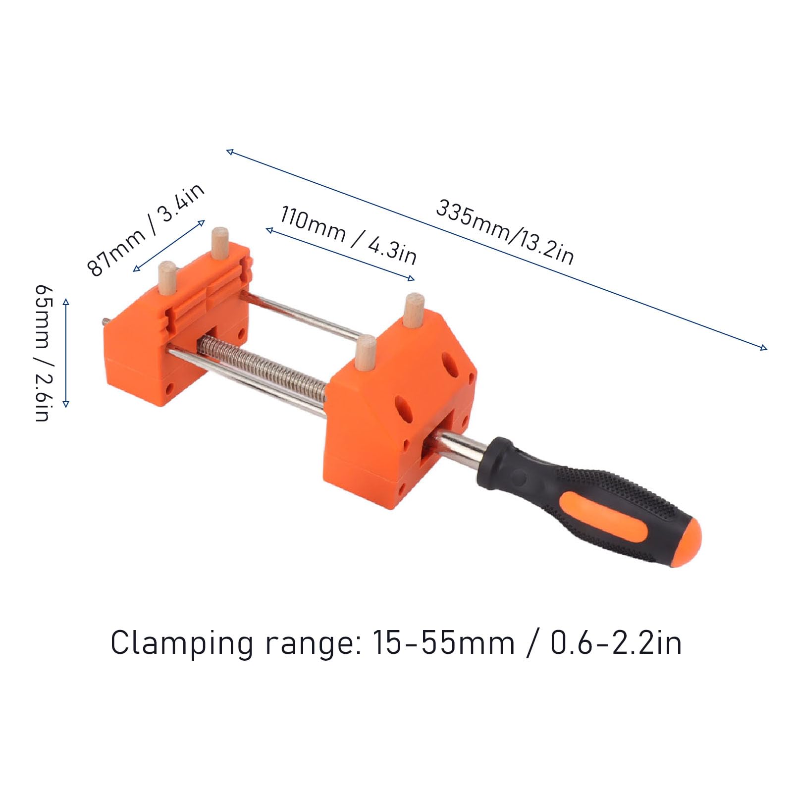 Hyuduo Mini Morsetto da Tavolo in Acciaio Mini Morsetto per Morsa da Banco Rotazione di 360 Gradi Forte Serraggio Supporto Stabile per la Lavorazione del Legno Riparazione Artigianato Hobby Utenti del