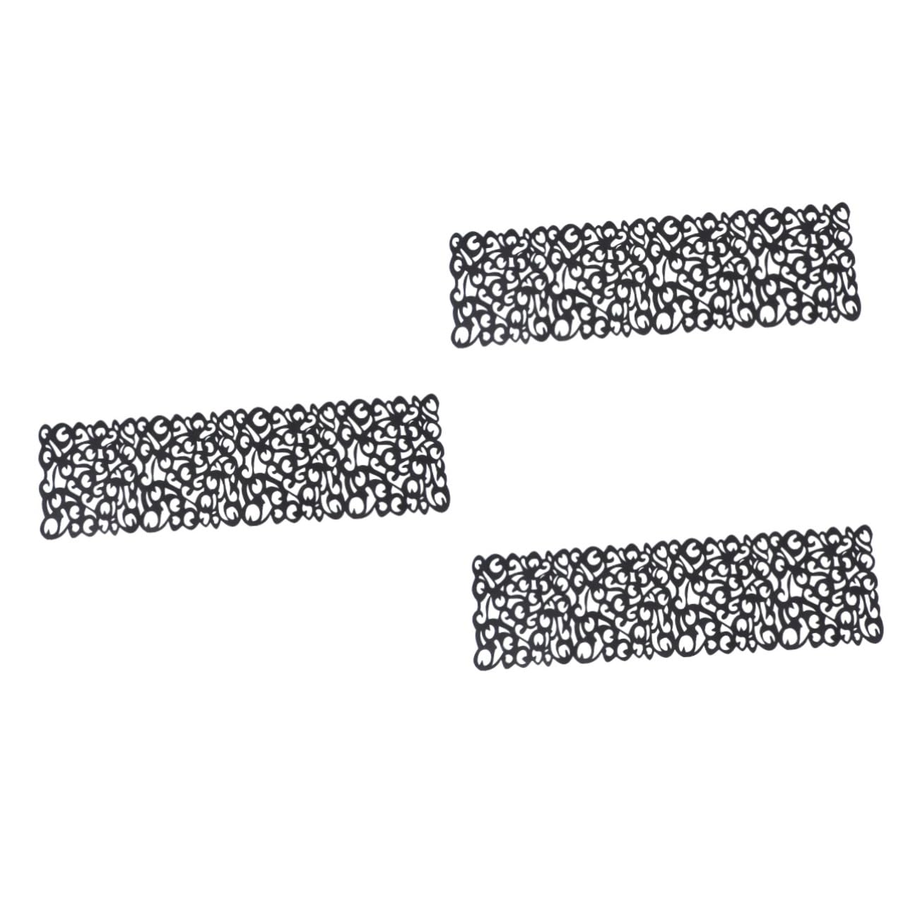 Accessoires de table haut de gamme et nappe creuse Cabilock au design raffiné 3 pièces