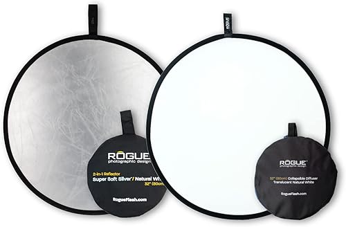 Miniatura 9 de Rogue Reflector plegable 2 en 1 - Super Soft Silver / Natural White 20x40