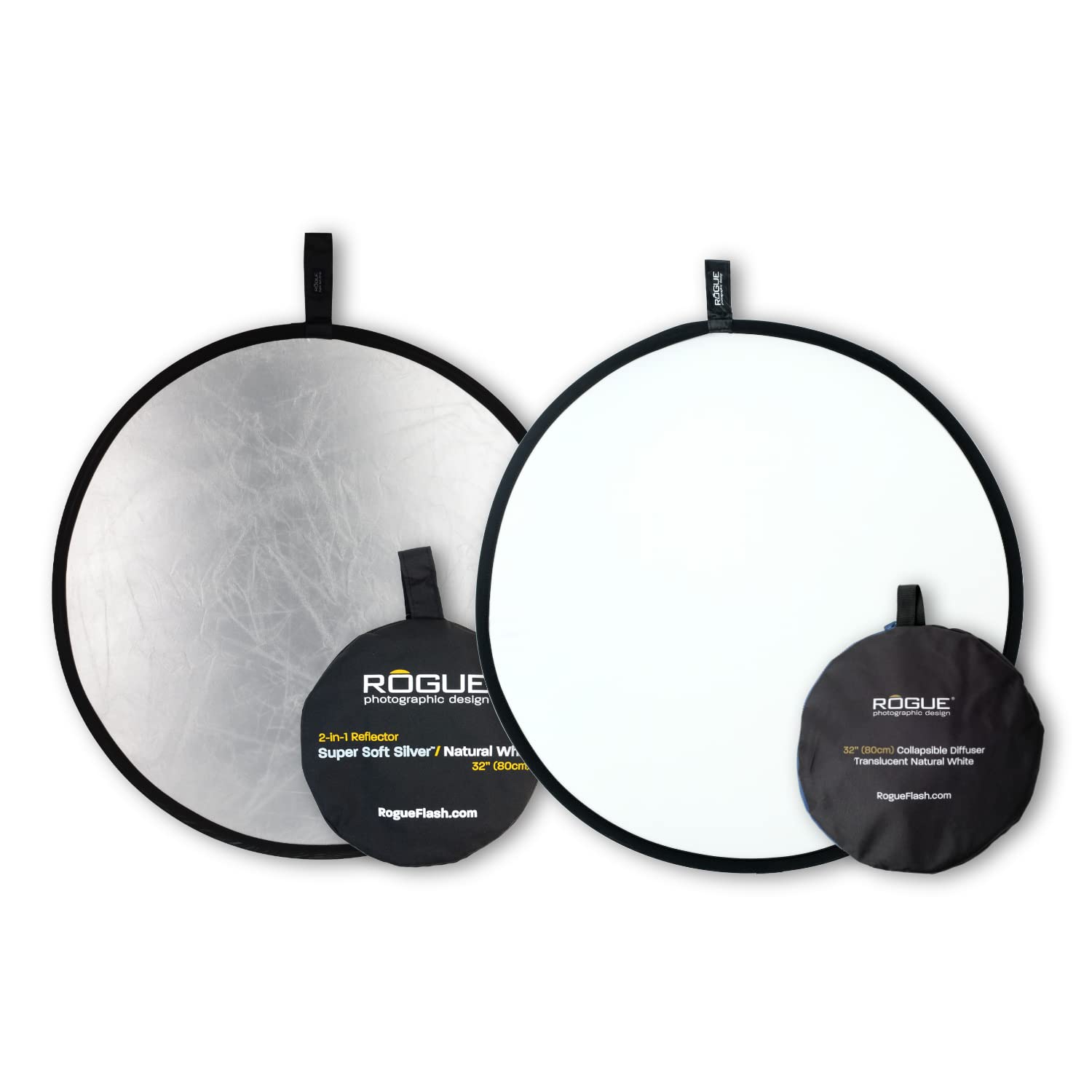 Réflecteur argenté Rogue 81,3 cm avec diffuseur pour studio - 5