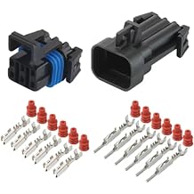 1/5/10 Sets 6Pin GT Waterproof Auto Black Male Female Connector Automotive with Terminal Seal Rubber 12052848 121241076p Female Male,1 Set
