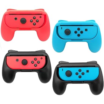 4 St ck Griffe Halterung Kompatibel mit Nintendo Switch Gaming Controller Grips Switch f r OLED Modell Halter Schutzh lle Zubeh r Anti-Rutsch-Griff-Kit Zubeh r f r Joy-Con