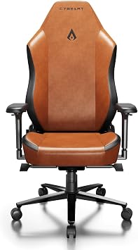 Cybeart Apex Series Vintage Edition PU Leather 4D Memory Waist Support Ergonomic Gaming Chair Brown