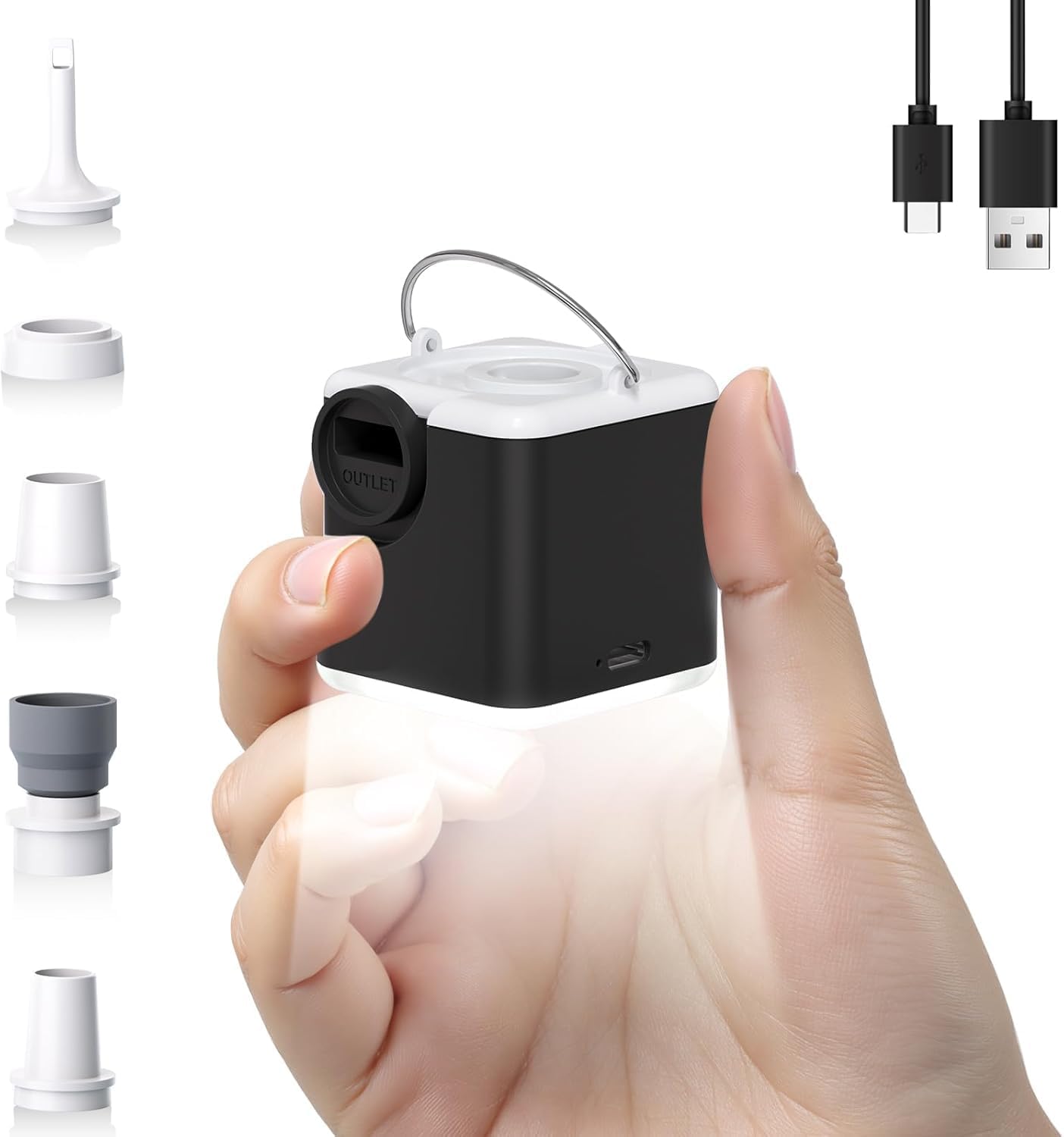 mini air Pump for inflatables Black