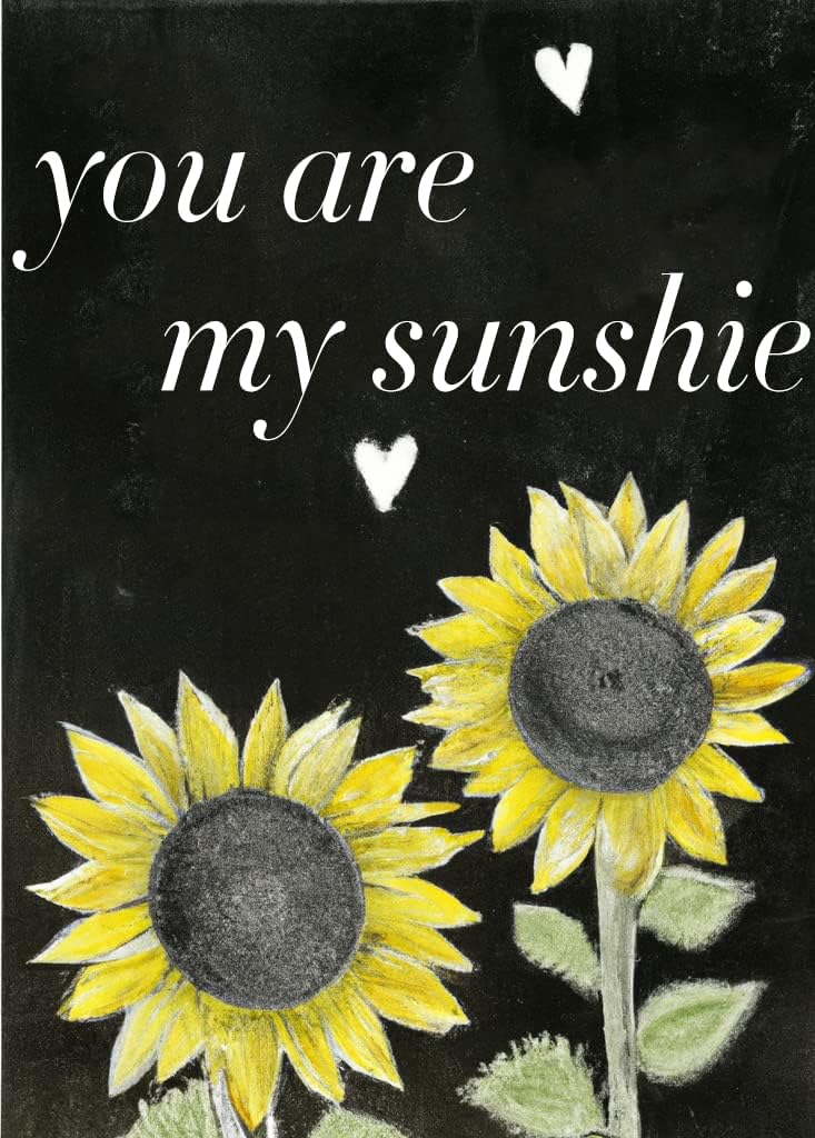 SKRYUIE 5D Sunflower Diamond Painting Letter Full Drill You are My Smile by Number Kits, Paint with Diamonds Embroidery Set DIY Craft Arts Home Decorations 30x40cm (12"x16")