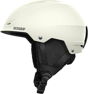 Findway Upgrade Ski & Snowboard Helmet for Adults - Goggles Compatible, ABS Shell, EPS Foam, Adjustable Dial - Men Women Youth