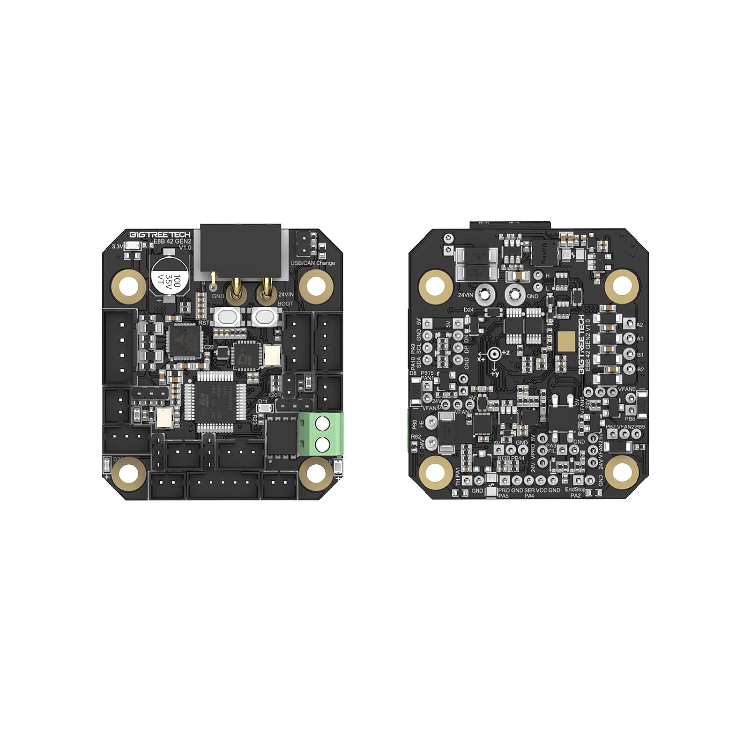 BIGTREETECH EBB 42 GEN2 Extruder Breakout Adapter Board Support CAN & USB Communication for Nema14 42mm Stepper Motor