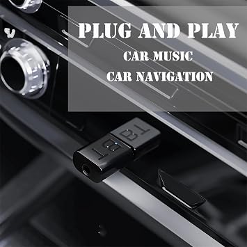 Mini 2-in-1 USB Bluetooth Receiver,5.4 Wireless Audio Adapter 3.5mm Car Kit Music Receiver for Home/Car Stereo Sound System, Bluetooth Adapter(Aux in) with 3.5mm Cable