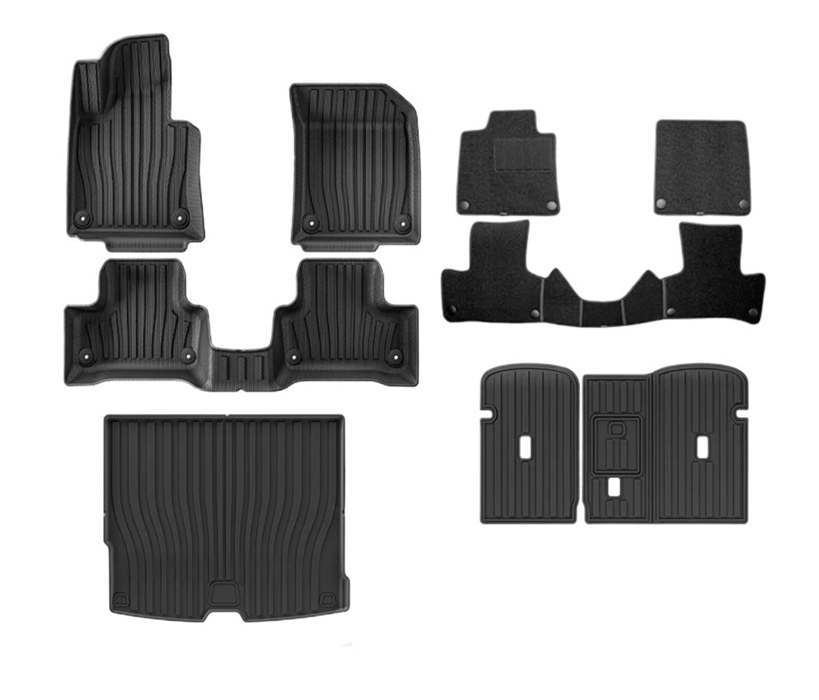 Tapis de sol Volvo XC60 imperméable avec pack coffre - 5