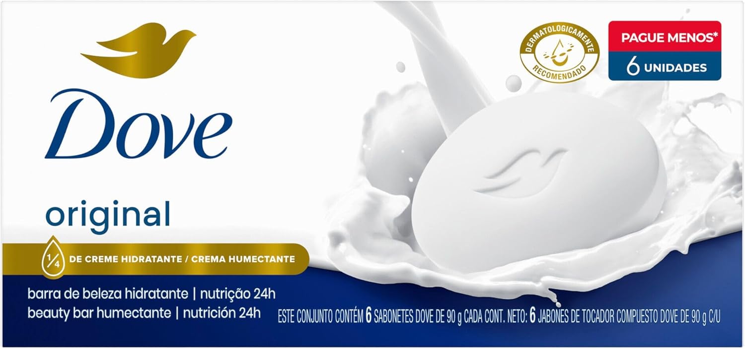 Dove Sabonete em Barra Original 6 Unidades 90g