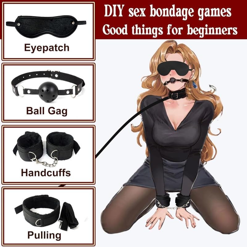 Soft and Stretchy, Yoga Supplies, Couple Gifts, Home Training Aids, Fun and Versatile 12 Piece Nylon Black Set