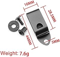 Vista 2 de TEAMWILL Funda K para cinturón con clip de cintura, funda para Kydex, IWB IWB-2, 2