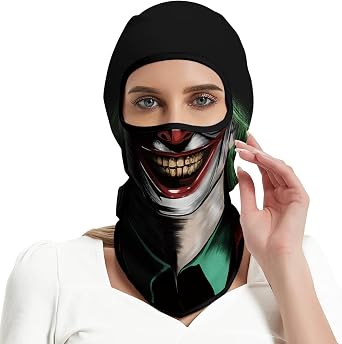 3D Balaclava Ski Mask Motorcycle Full Face Mask Outdoor Headwear Mask Ghosts Skull Mask Men Women for Halloween