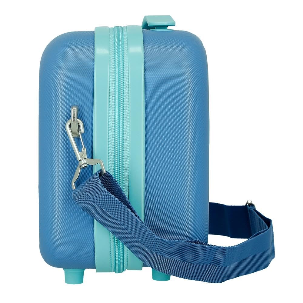 Joumma Disney Travelling with Stitch Nececer adaptowalny niebieski 29 x 21 x 15 cm twardy ABS 9,14 l 2,8 kg, niebieski, jeden rozmiar, krawat, możliwość dopasowania, NIEBIESKI, Jeden rozmiar, Nececer