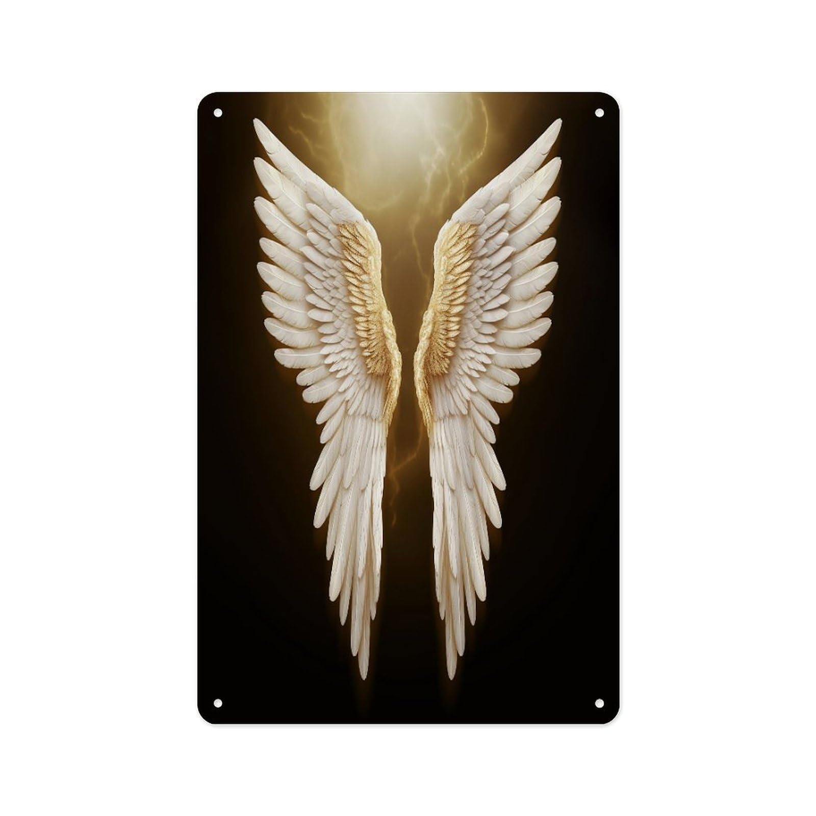 Fekiloot Style Angel Wing Wall Decor Metal Signs Tin Signs Poster