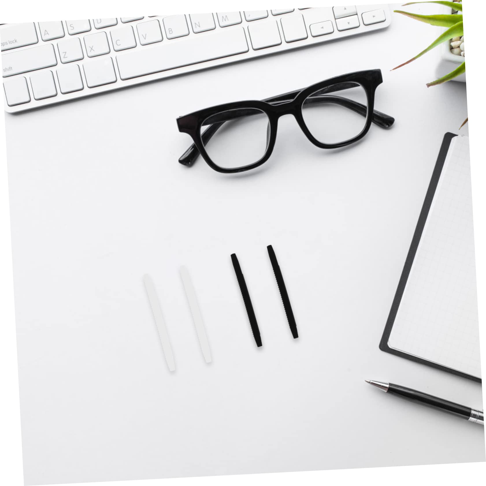 BESTYASH 10 Pairs Silicone Eyeglasses Temp Tips Anti-Slip Glasses Temple End Retainer Clear Soft Temple Covers for Sunglasses