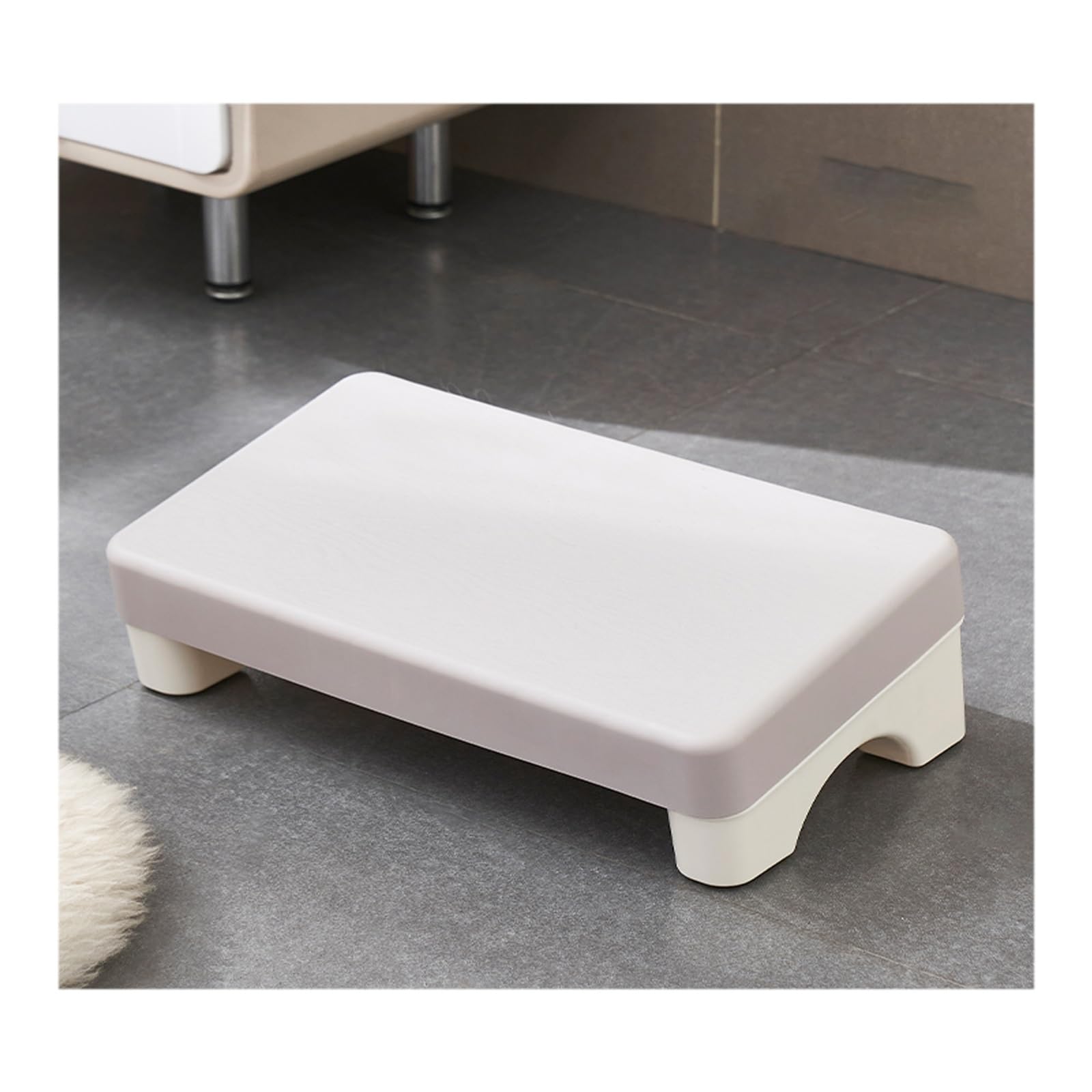 Sgabello con gradino in plastica resistente con cuscinetti antiscivolo for